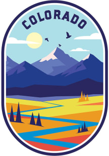 Colorado Mountain Oval Magnet