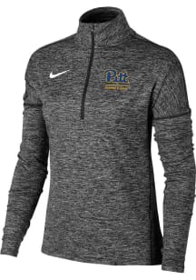Nike Pitt Panthers Mens Blue Mens Swim and Dive Element Long Sleeve Qtr Zip Pullover
