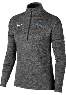 Nike Pitt Panthers Mens Blue Football Element Short Sleeve Qtr Zip