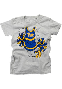 Wes and Willy Pitt Panthers Girls Clear #DYEHARD Short Sleeve Tee