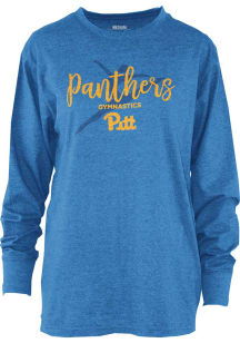Pressbox Pitt Panthers White Gertrude Long Sleeve T Shirt