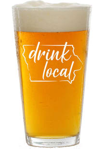 Iowa 16 oz Pint Glass - White