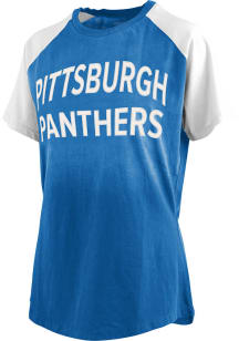Pressbox Pitt Panthers Womens White #DYEHARD Short Sleeve T-Shirt