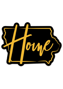 Iowa Home Stickers - Black