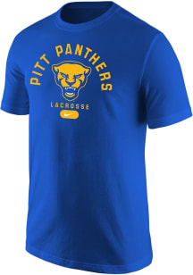 Nike Pitt Panthers Blue Lacrosse Short Sleeve T Shirt