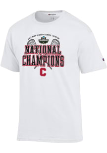 Champion Cornell Big Red White 2025 Mens Lacrosse National Champions Jersey Short Sleeve T Shirt
