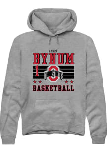 Amare Bynum Ohio State Buckeyes Mens Grey NIL Striped Player Hood