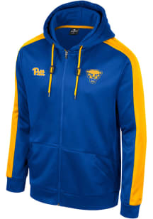Colosseum Pitt Panthers Mens Blue Team Design Long Sleeve Full Zip Jacket