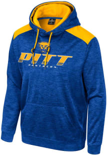 Colosseum Pitt Panthers Mens Blue Team Design Hood