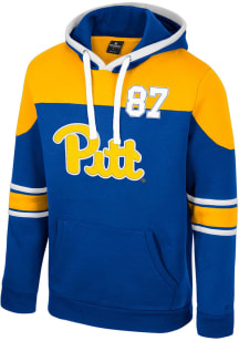 Colosseum Pitt Panthers Mens Blue Team Style Long Sleeve Hoodie