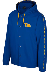 Colosseum Pitt Panthers Mens Blue Team Design Light Weight Jacket