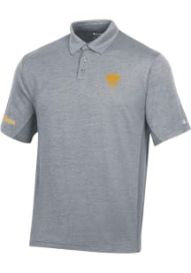 Champion Pitt Panthers Mens Grey Team Short Sleeve Polo