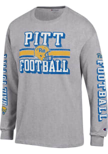 Champion Pitt Panthers Grey Team Long Sleeve T Shirt