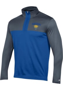 Champion Pitt Panthers Mens Charcoal Team Long Sleeve Qtr Zip Pullover