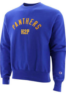 Champion Pitt Panthers Mens Blue Team Long Sleeve Crew Sweatshirt