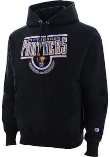 Champion Pitt Panthers Mens Black Team Long Sleeve Hoodie