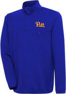 Antigua Pitt Panthers Blue Team Long Sleeve T Shirt