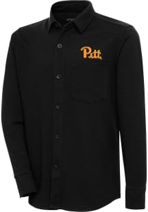 Antigua Pitt Panthers Mens Black Team Medium Weight Jacket