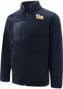 Pitt Panthers Mens Black Team Medium Weight Jacket