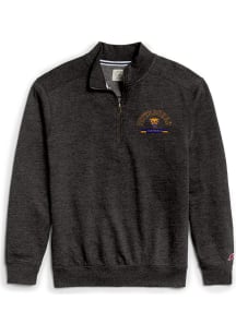 Pitt Panthers Mens Black Team Designed Long Sleeve Qtr Zip Pullover