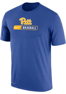 Nike Pitt Panthers Blue Team Baseball Short Sleeve T Shirt