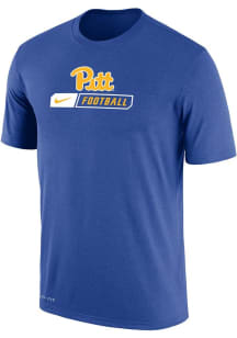 Nike Pitt Panthers Blue Team Short Sleeve T Shirt