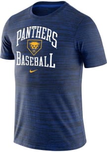 Nike Pitt Panthers Blue Baseball Team Short Sleeve T Shirt