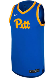 Nike Pitt Panthers Blue Team Mens Basketball Jersey