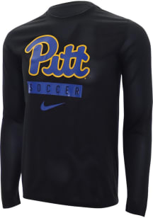 Pitt Panthers Black Mens Soccer Team Long Sleeve T-Shirt