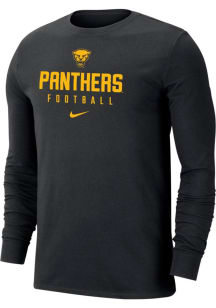 Nike Pitt Panthers Black Football Long Sleeve T Shirt