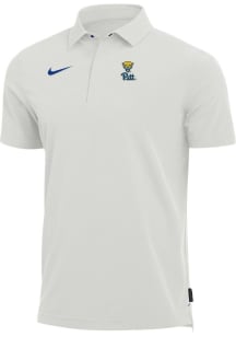 Pitt Panthers Mens Black Team Short Sleeve Polo
