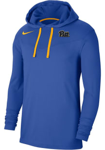 Nike Pitt Panthers Mens Blue Team Long Sleeve Hoodie