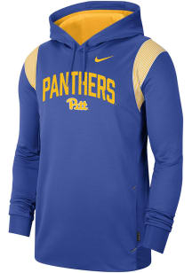 Nike Pitt Panthers Mens Blue Team Style Hood