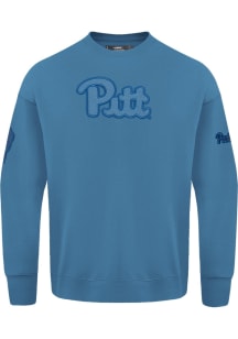 Pro Standard Pitt Panthers Mens Light Blue Team Long Sleeve Crew Sweatshirt