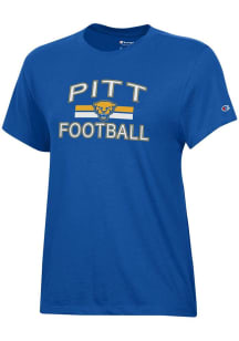 Champion Pitt Panthers Womens Blue Team Short Sleeve T-Shirt