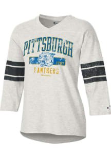 Champion Pitt Panthers Womens White Team Short Sleeve T-Shirt