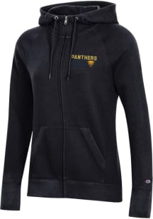 Pitt Panthers Womens Black Team Design Long Sleeve Full Zip Jacket