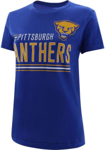 Champion Pitt Panthers Womens Blue Team Designed Short Sleeve T-Shirt