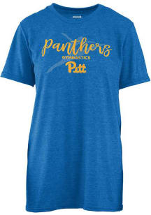 Pitt Panthers Womens Blue Team Wordmark Short Sleeve T-Shirt