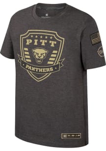 Colosseum Pitt Panthers Youth Grey Team Short Sleeve T-Shirt