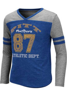 Pitt Panthers Girls White Team Long Sleeve T-shirt