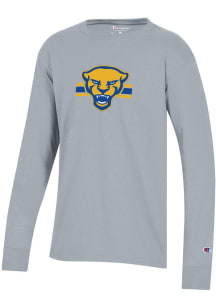 Champion Pitt Panthers Youth Grey Team Long Sleeve T-Shirt
