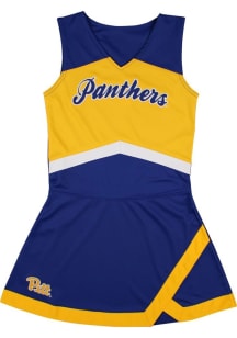 Pitt Panthers Toddler Girls Blue Team Sets Cheer Dress
