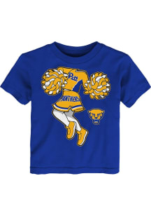 Pitt Panthers Toddler Girls Blue Team Short Sleeve T-Shirt