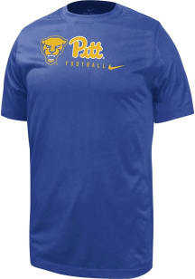 Nike Pitt Panthers Youth Blue Team Logo Wordmark Short Sleeve T-Shirt