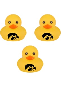 Iowa Hawkeyes Black 3pk Rubber Duck