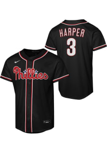Bryce Harper  Nike Philadelphia Phillies Youth Black Carbon Jersey