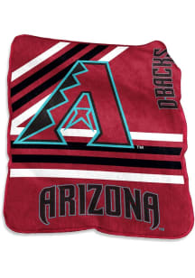 Arizona Diamondbacks Stripe Design Raschel Throw Blanket - Black