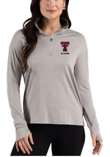 Cutter and Buck Texas Tech Red Raiders Womens Grey Forge Eco Qtr Zip