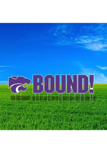 K-State Wildcats Large Bound Yard Sign - Purple